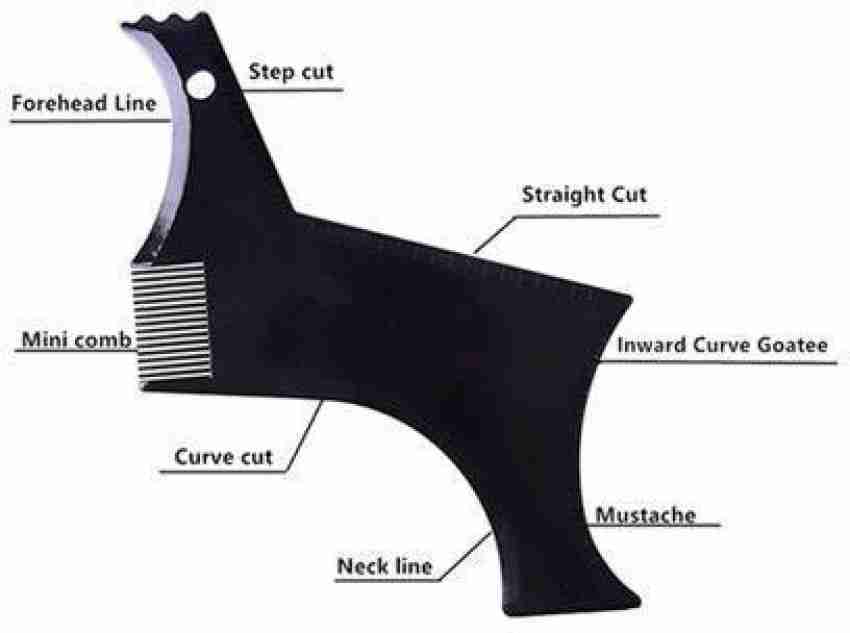 Buy MAPPERZ Beard Shaper For Men-Two Ways/ Beard Shaper Tool with Comb For  Home And Salon Use - Black Online at Best Prices in India - JioMart.
