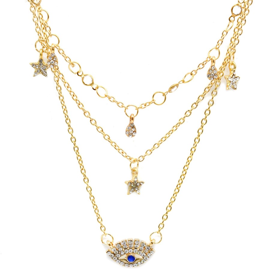 Joker and Witch Bella Evil Eye Layered Necklace Alloy Necklace Price in  India - Buy Joker and Witch Bella Evil Eye Layered Necklace Alloy Necklace  Online at Best Prices in India
