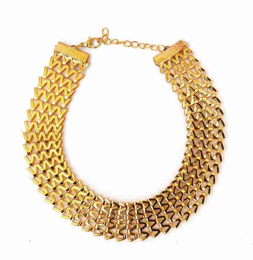 Joker and Witch Joker Witch Statement Gold Choker Alloy