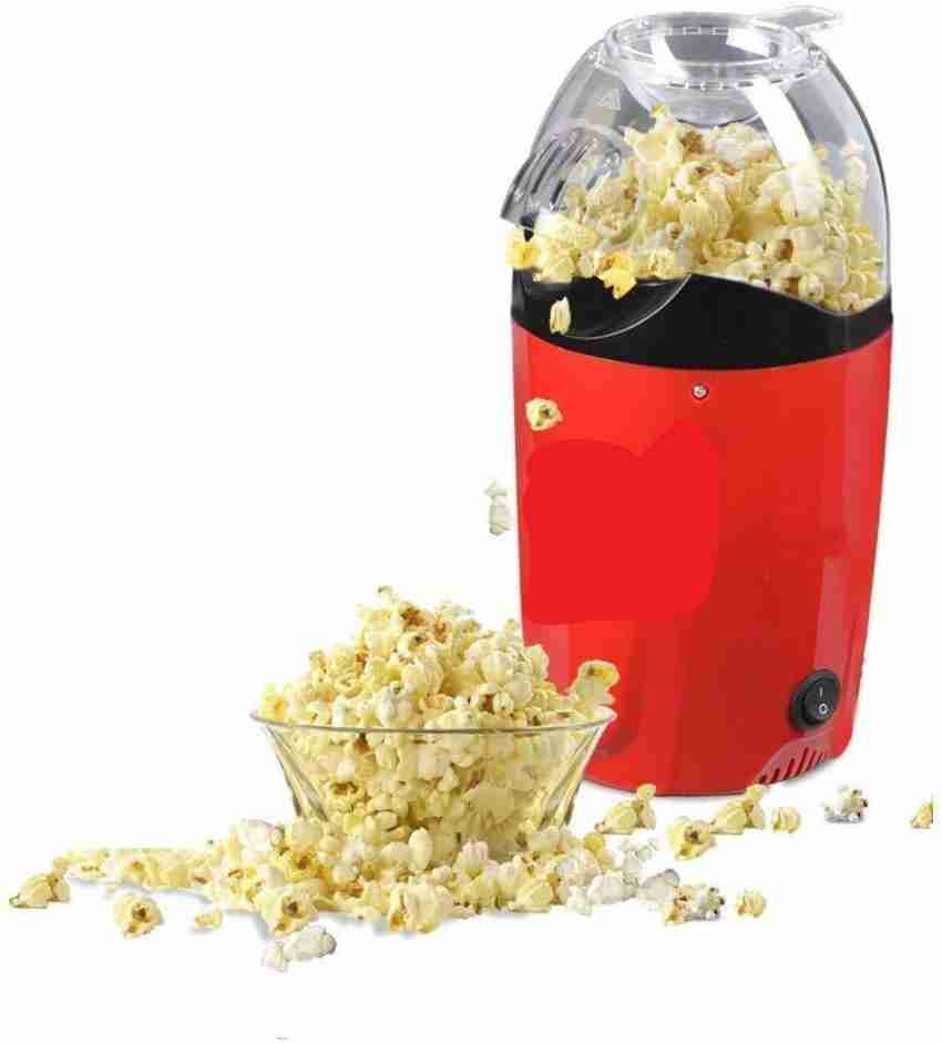 Popcorn Popper, 1200W Hot Air Popcorn Machine, No Oil Needed Electric Popcorn  Maker with Measuring Cup and Removable Top Cover (Black, White)