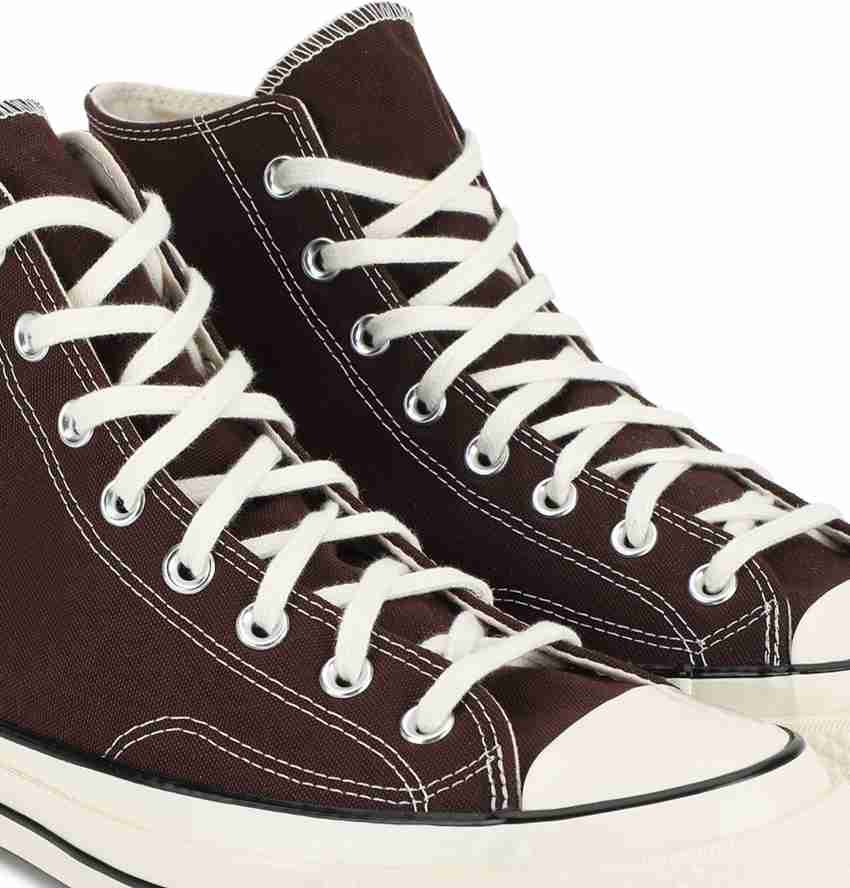 Brown converse high on sale top