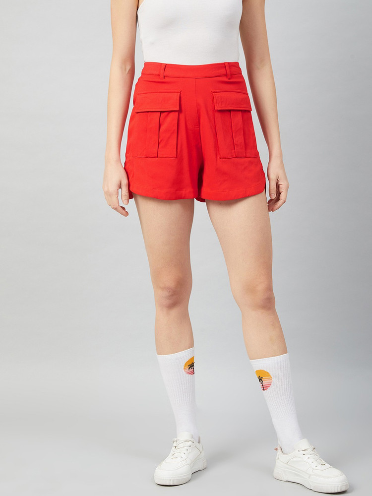 ATHENA Solid Women Red Cargo Shorts Buy ATHENA Solid Women Red Cargo Shorts Online at Best Prices in India Flipkart
