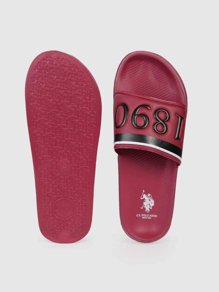 Pink best sale polo slides