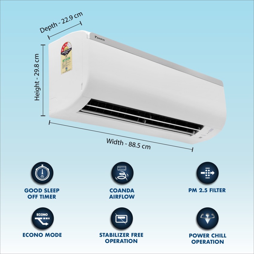 rl50tv16v3 daikin ac specification