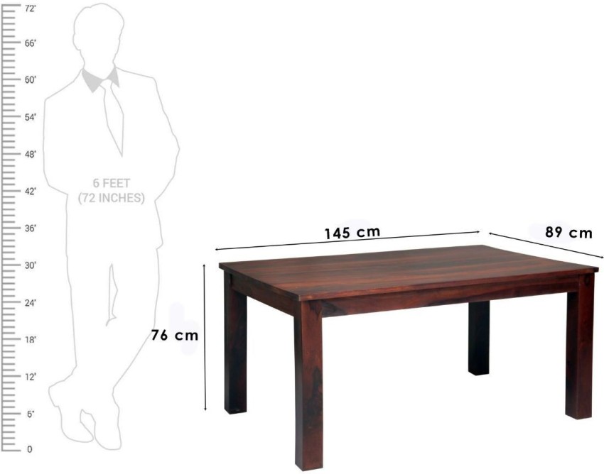 Standard size of online 4 seater dining table