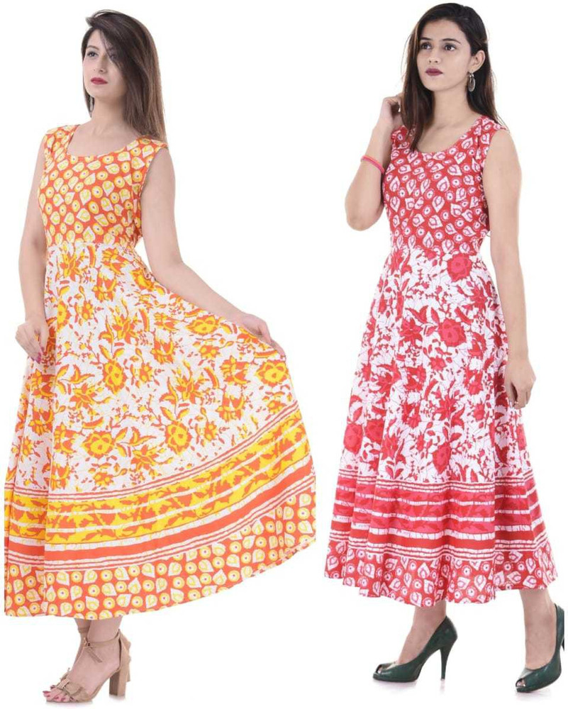 fancy art cottage Anarkali Gown Price in India Buy fancy art