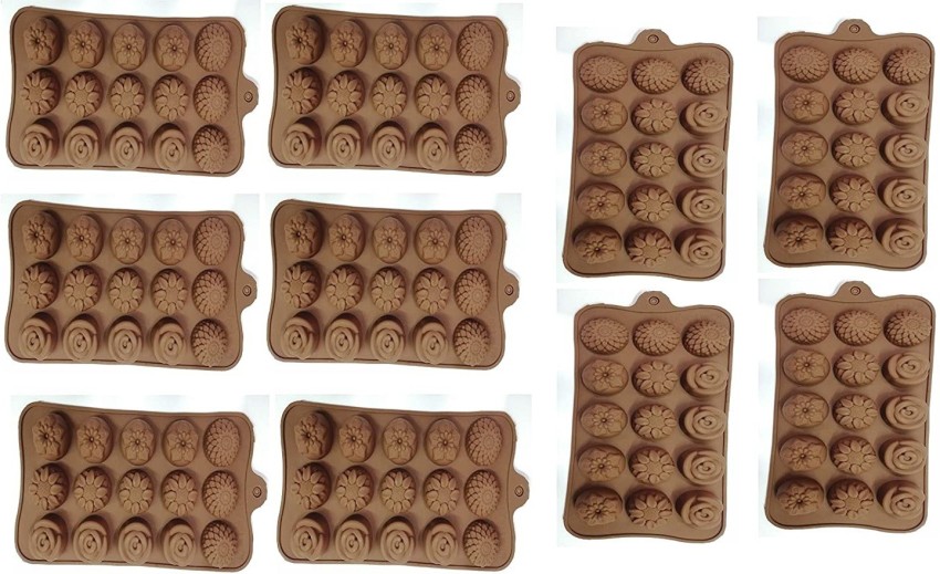 MOREL SILICON CHOCOLATE MOLDS, CANDY MAKING SILICONE MOLDS, MINI BAKING  MOLDS, NON STICK HARD GUMMY CANDY, BPA FREE CANDY MAKING MOLD PACK OF 5