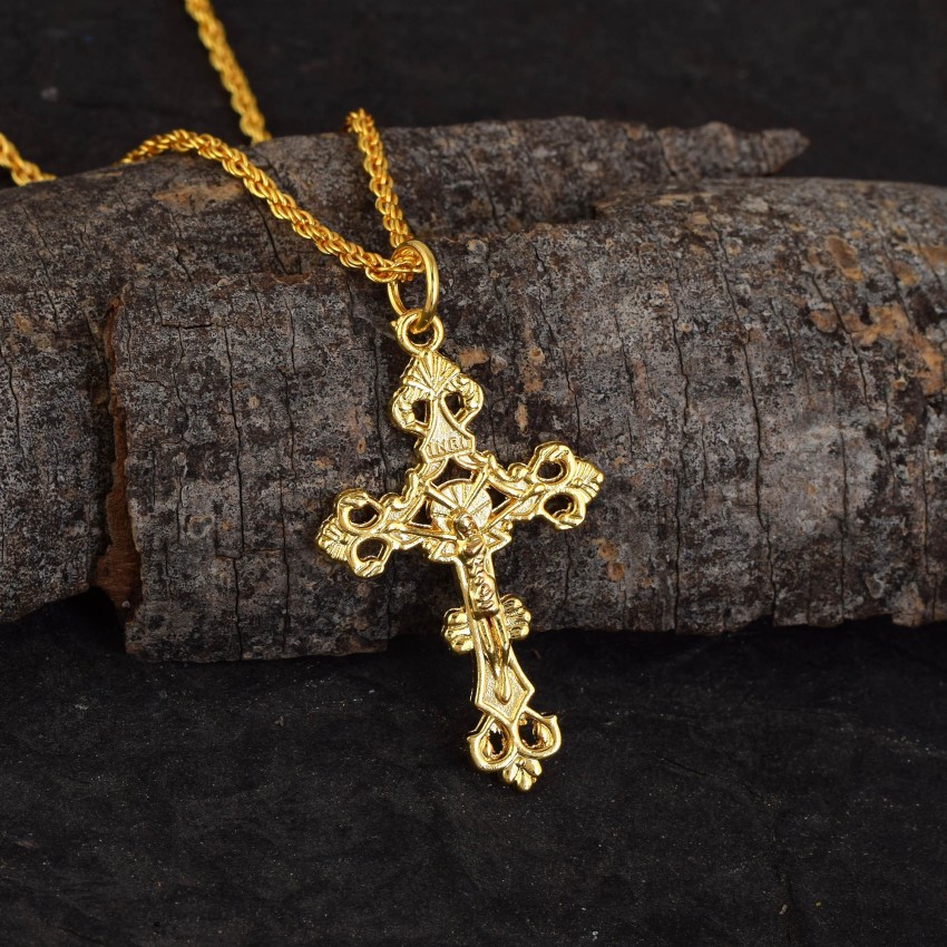 Jesus cross deals locket gold