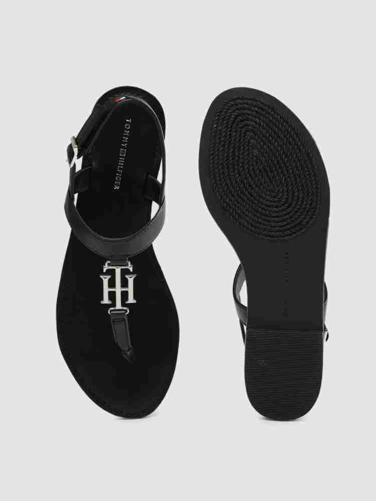 TOMMY HILFIGER Women Black Flats Buy TOMMY HILFIGER Women Black