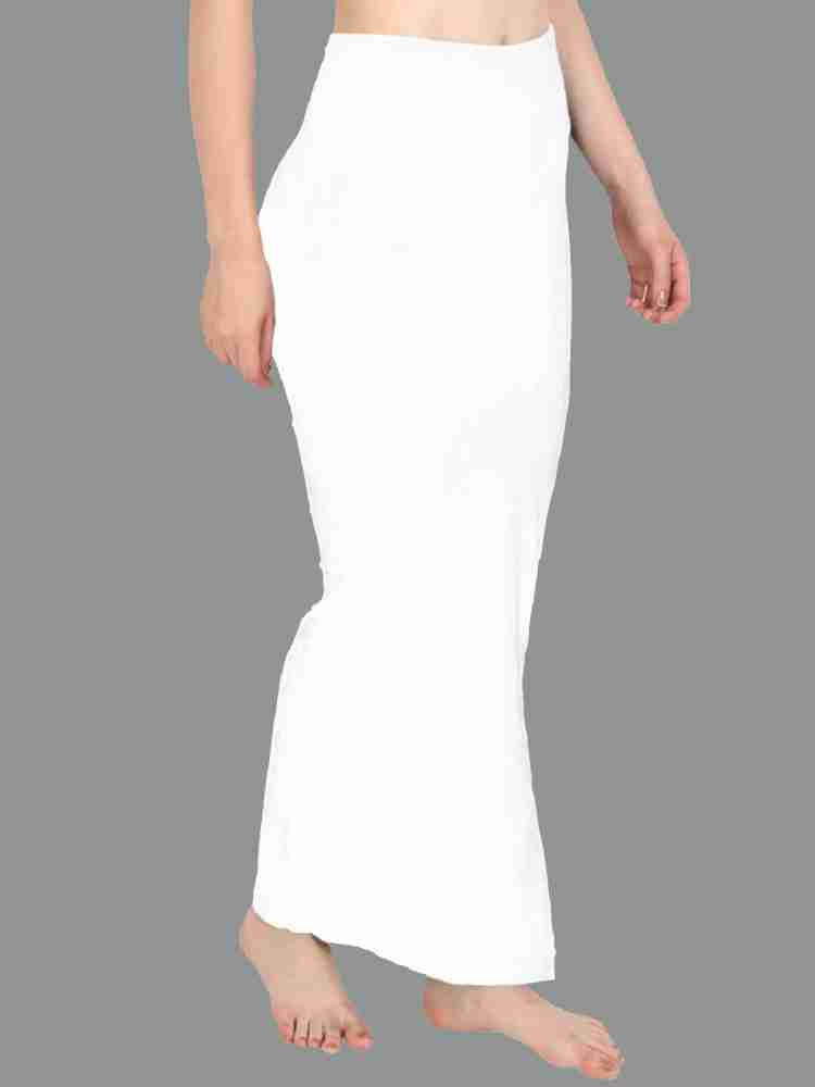 SCUBE DESIGNS Saree Shapewear White Petticoat (M) Nylon Blend Petticoat  Price in India - Buy SCUBE DESIGNS Saree Shapewear White Petticoat (M)  Nylon Blend Petticoat online at
