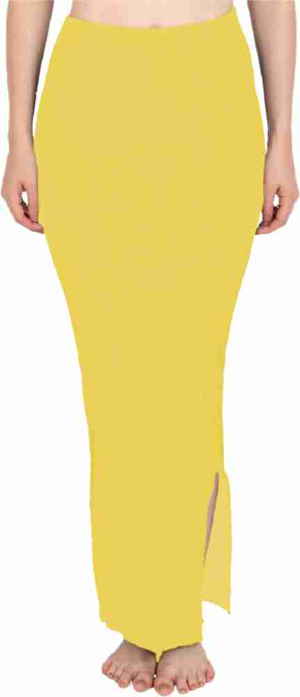 Buy BUYONN Women Yellow Spandex Saree Shapewear (L) Online at Best Prices  in India - JioMart.