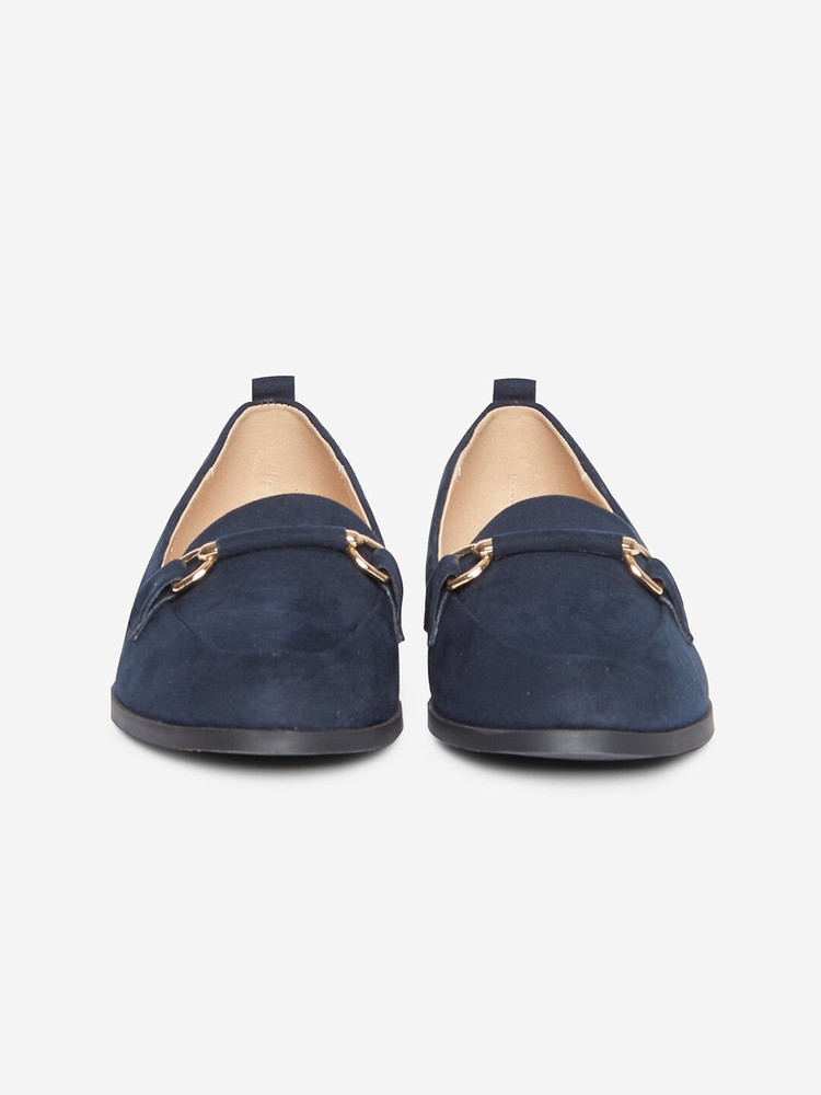DOROTHY PERKINS Women Navy Blue Wide Fit Suede Finish Horsebit Loafers Loafers For Women Buy DOROTHY PERKINS Women Navy Blue Wide Fit Suede Finish Horsebit Loafers Loafers For Women Online at