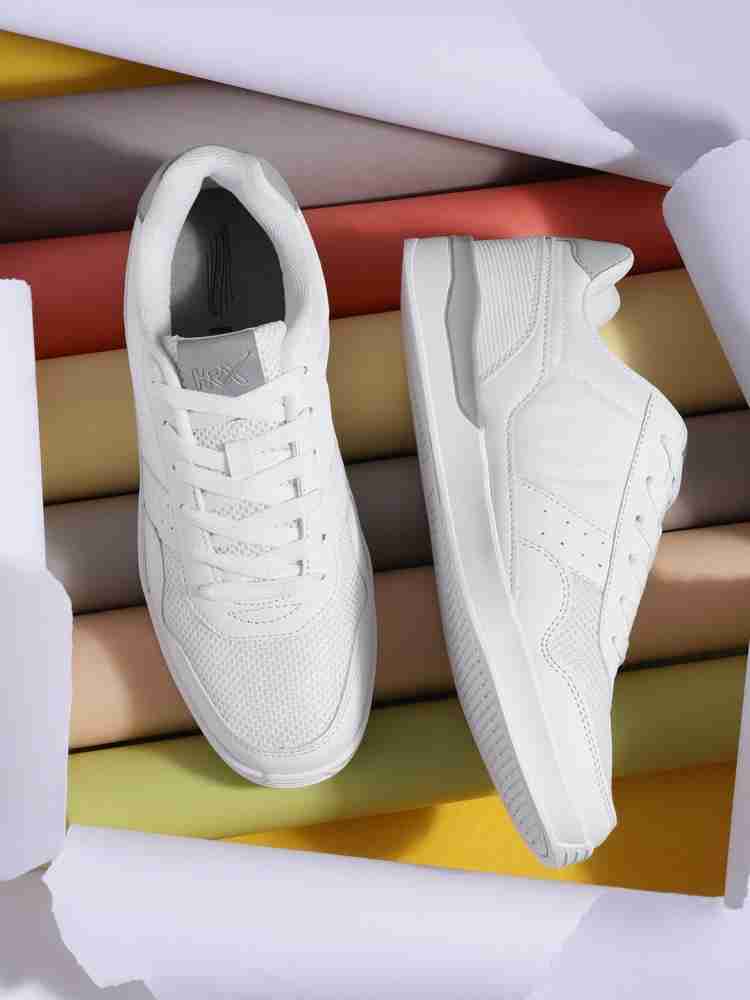 Hrx white cheap sneakers myntra