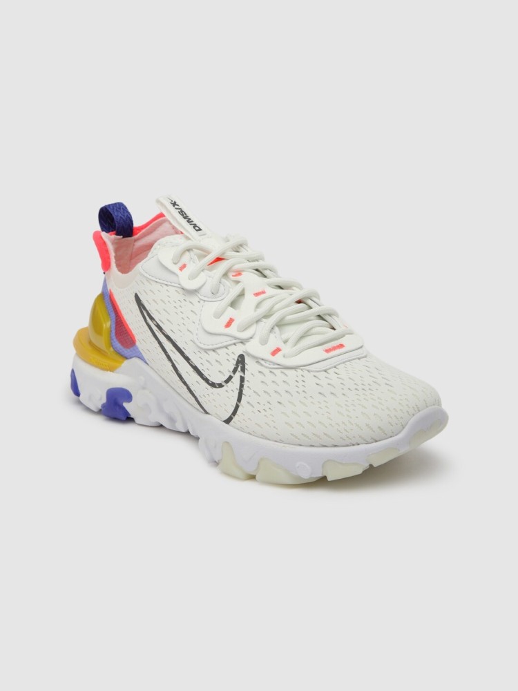 NIKE Women White NSW REACT VISION Colourblocked Sneakers Sneakers