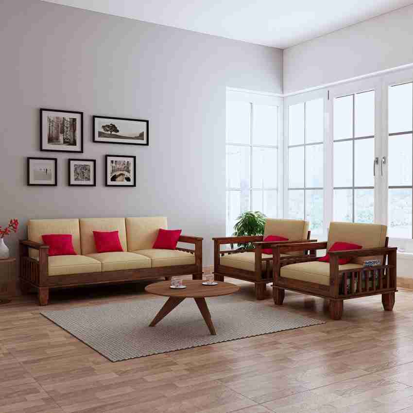 Flipkart wooden outlet sofa set