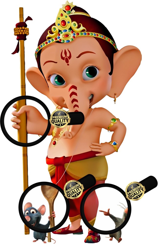 jRNG 60 cm Creative 3D My Friend GaneshaBal Ganesha Attractive Wall  Sticker for Living Kids Room 60 cm X 3224 cm Self Adhesive Sticker Price  in India  Buy jRNG 60 cm