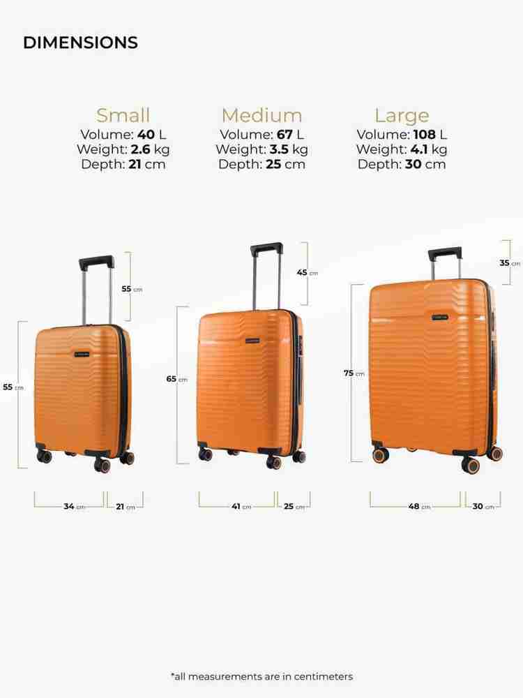 NASHER MILES Sahara Hard sided Polypropylene Luggage Set of 2