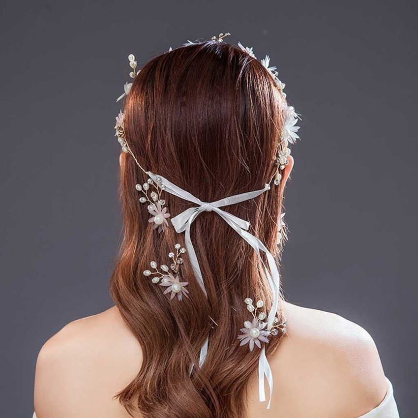 Bridal Hair Piece Pearl Hair Pins Bridal Hair Pins Floral Hair - Etsy | Bridal  hair pins pearl, Small wedding hair accessories, Pearl bridal hair clip