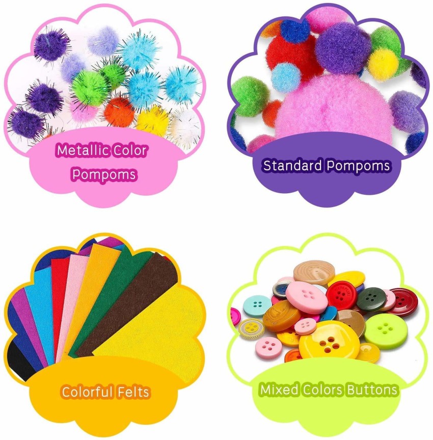 KHUSHA CREATIONS Pipecleaner kit with pipecleaners,pom pom crafts and  goggly eyes - Pipecleaner kit with pipecleaners,pom pom crafts and goggly  eyes . shop for KHUSHA CREATIONS products in India.