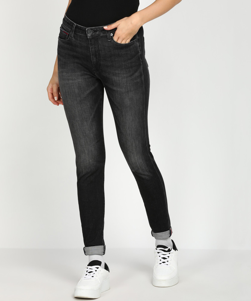Tommy hilfiger top black jeans womens