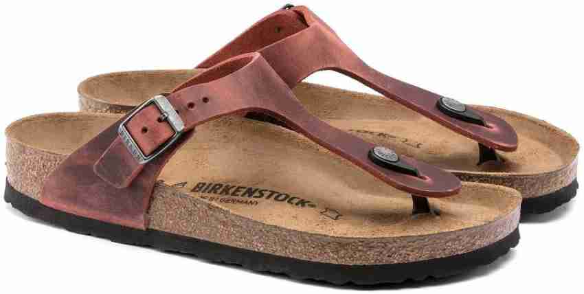 Birkenstock gizeh red discount leather