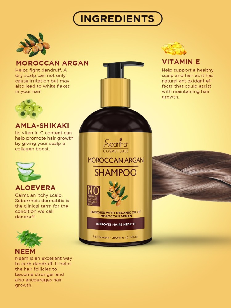 Arganic  Hair Shampoo with 100 Organic Moroccan Argan  100ml  Aaryanveda