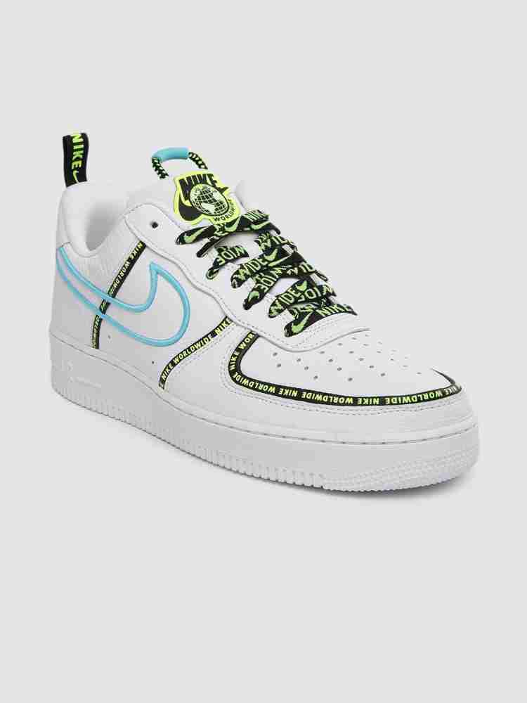 NIKE Men White AIR FORCE 1 07 PRM WW Embroidered Leather Sneakers Sneakers  For Men - Buy NIKE Men White AIR FORCE 1 07 PRM WW Embroidered Leather  Sneakers Sneakers For Men
