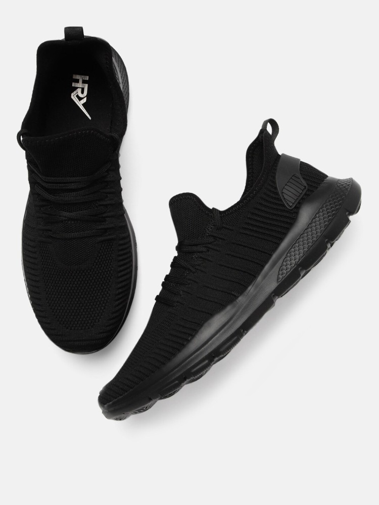 Hrx men hot sale black sneakers