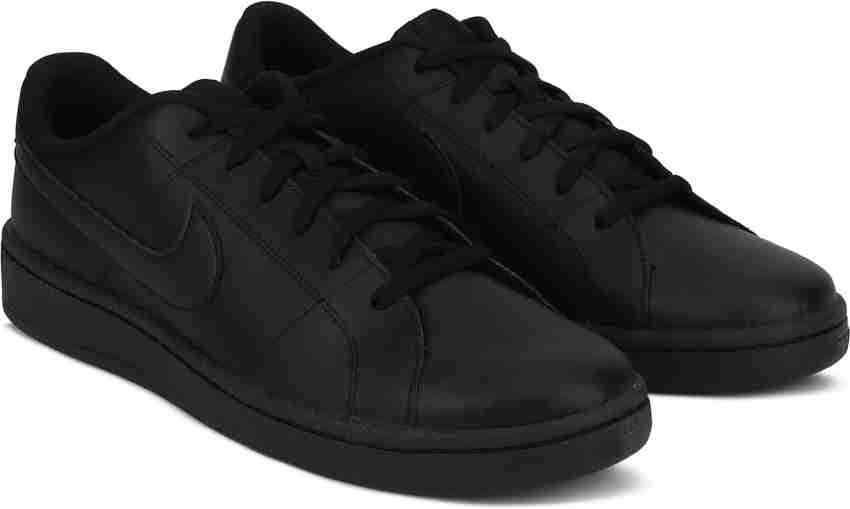 Nike court royale black hot sale leather