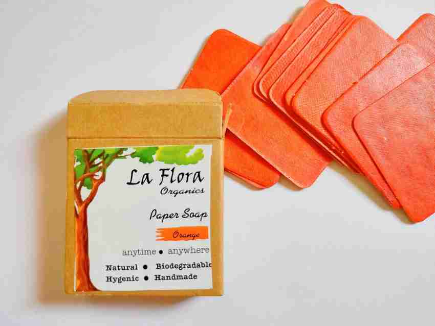 La Flora Organics Handmade Paper Soap set of 5 packs Price in