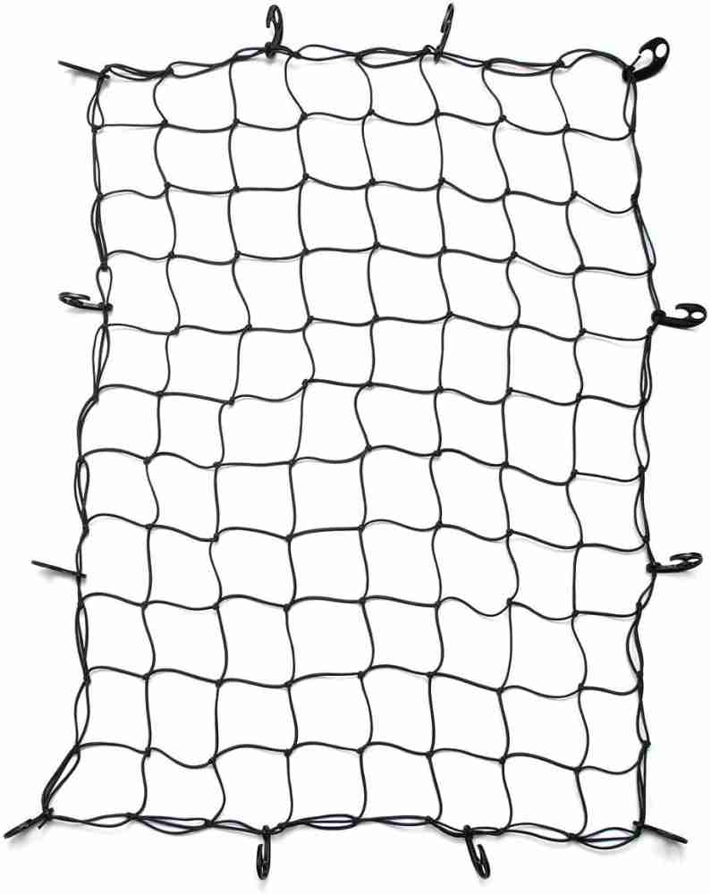 Amiss Cargo Net Stretchable. Adjustable Elastic Trunk Storage Net with Hook  for SUVs, Cars and Trucks, Car Exterior Accessories (43.3x15.8 Inch)