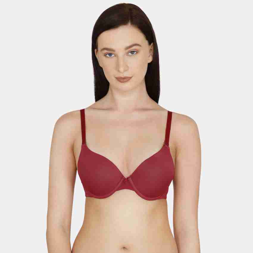 Buy Penny By Zivame Padded Wire Free T-Shirt Bra - Beet Red online