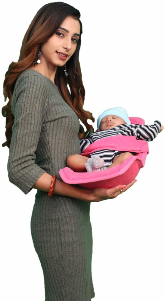 HOOPA Cotton Feeding Pillow Strawberry | Feeding Pad | Infant Carrier |  Newborn Carrier | Nursing Pad | Reclined Carrier…