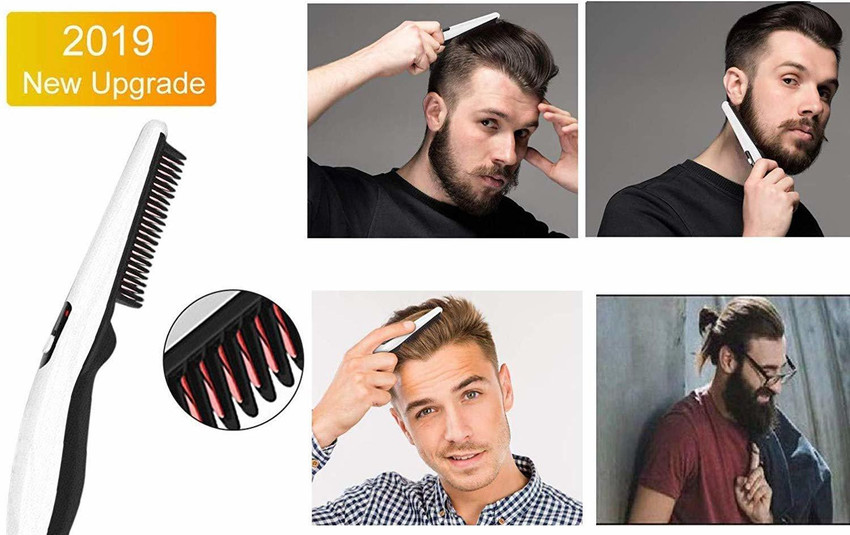 wazdorf Quick Hair Styler for Men Electric Beard Straightener