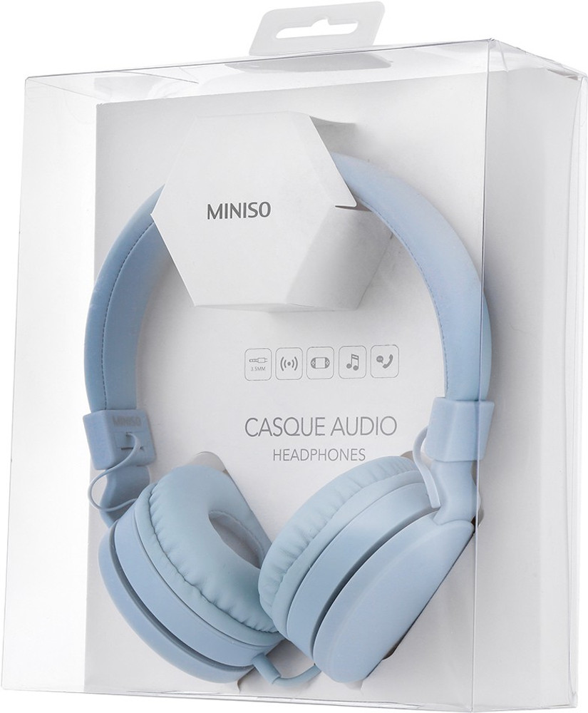 MINISO Foldable HeadphoneHeadphone for Android and iOS Blue Wired Price in India Buy MINISO Foldable HeadphoneHeadphone for Android and iOS Blue Wired Online MINISO Flipkart