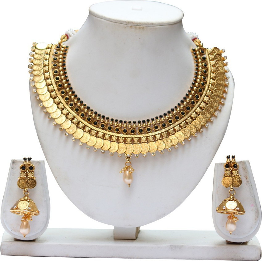 Ethnicking Copper Gold plated Gold Jewellery Set Price in India Buy Ethnicking Copper Gold plated Gold Jewellery Set Online at Best Prices in India Flipkart