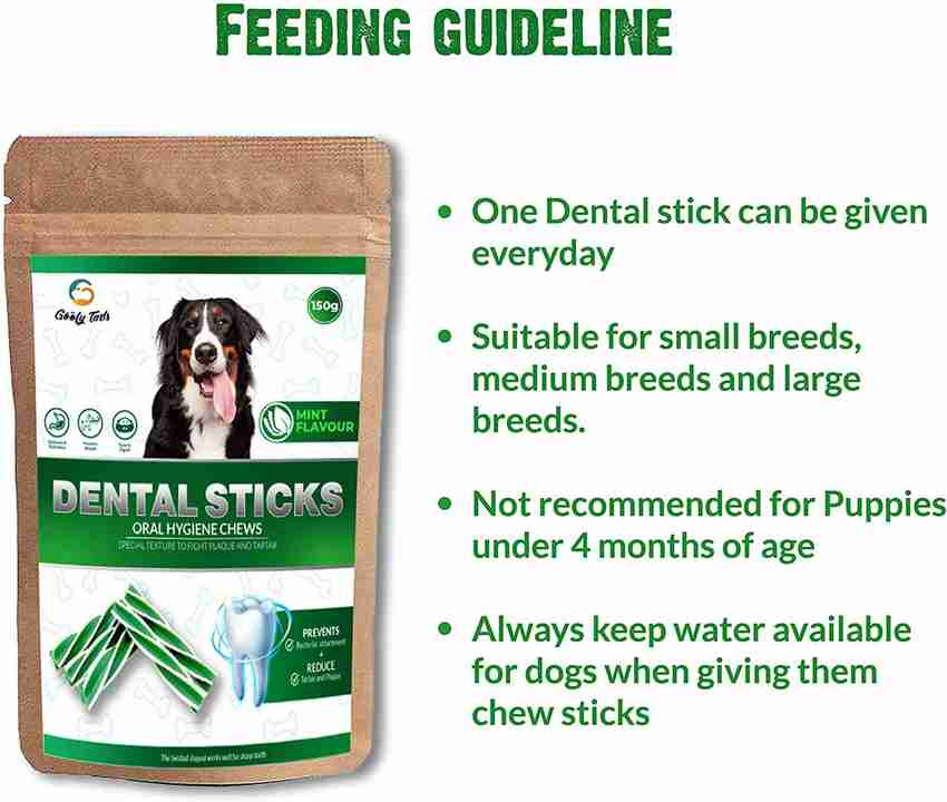 Goofy Tails Dental Stick Dog Treats Oral Health Dog Dental