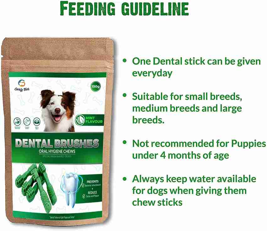 Goofy Tails Dental Brushes Dog Treats Oral Health Dog Dental