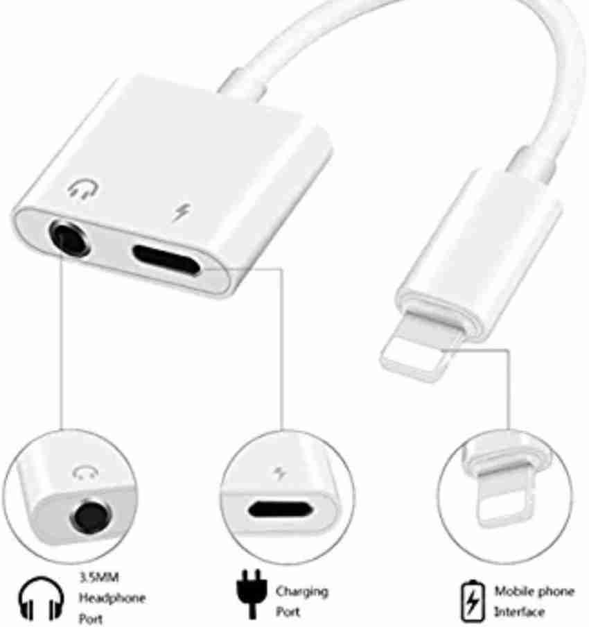 Iphone charger and online earbud adapter