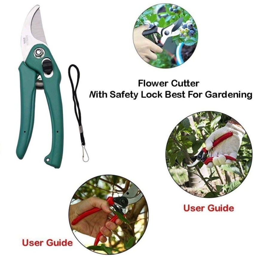 Gardening Shear Hand Tool with Safety Lock Garden Scissors Garden