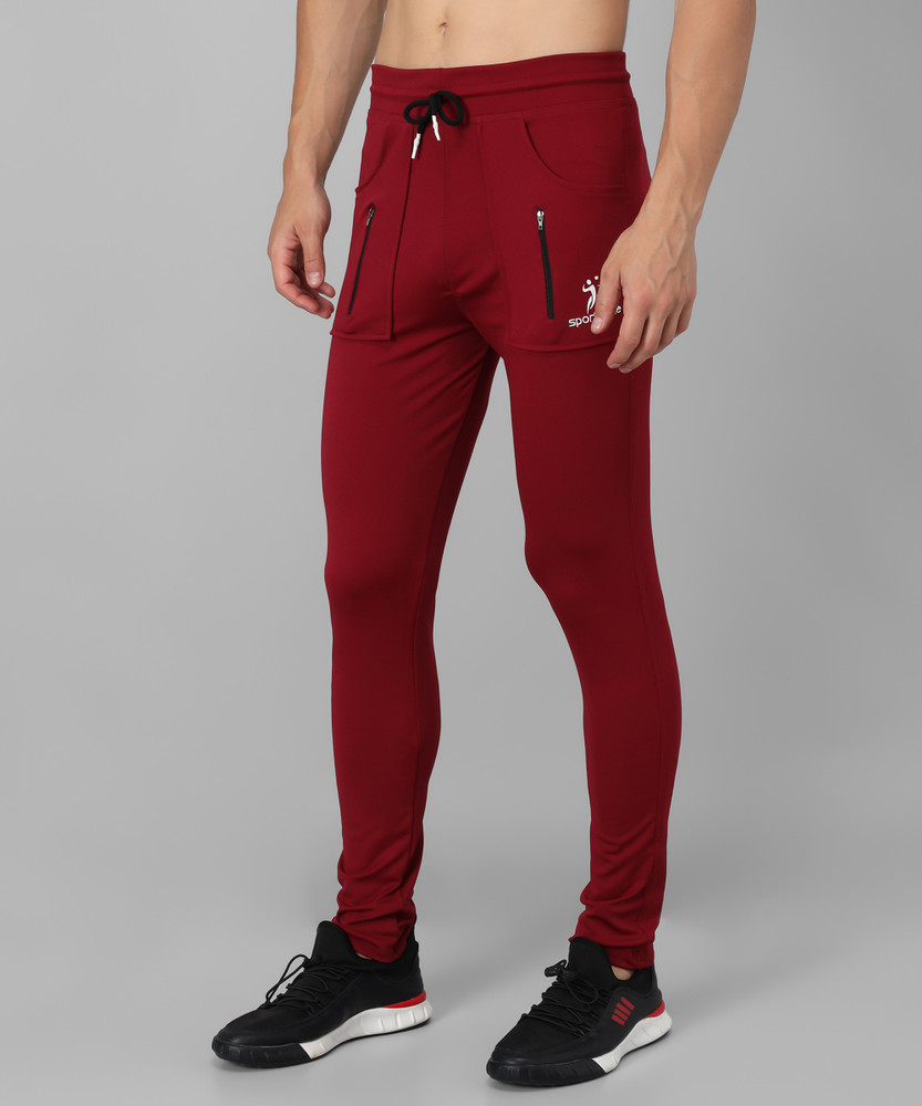 Red sport cheap track pants