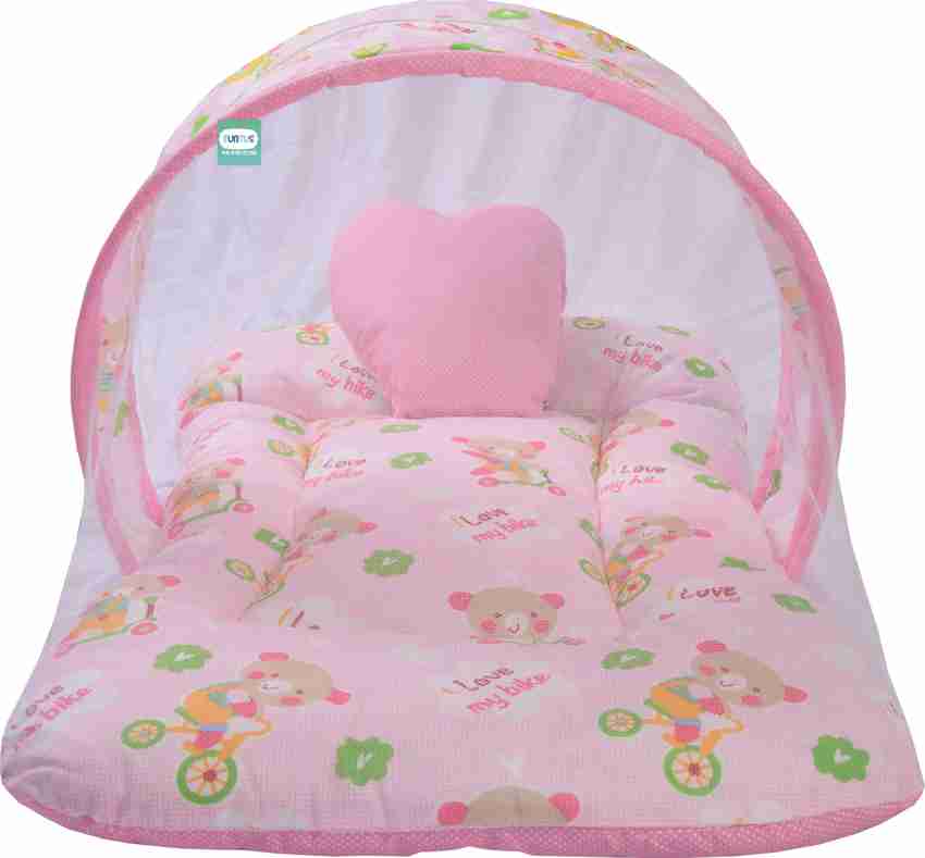 Baby bed with cheap mosquito net flipkart