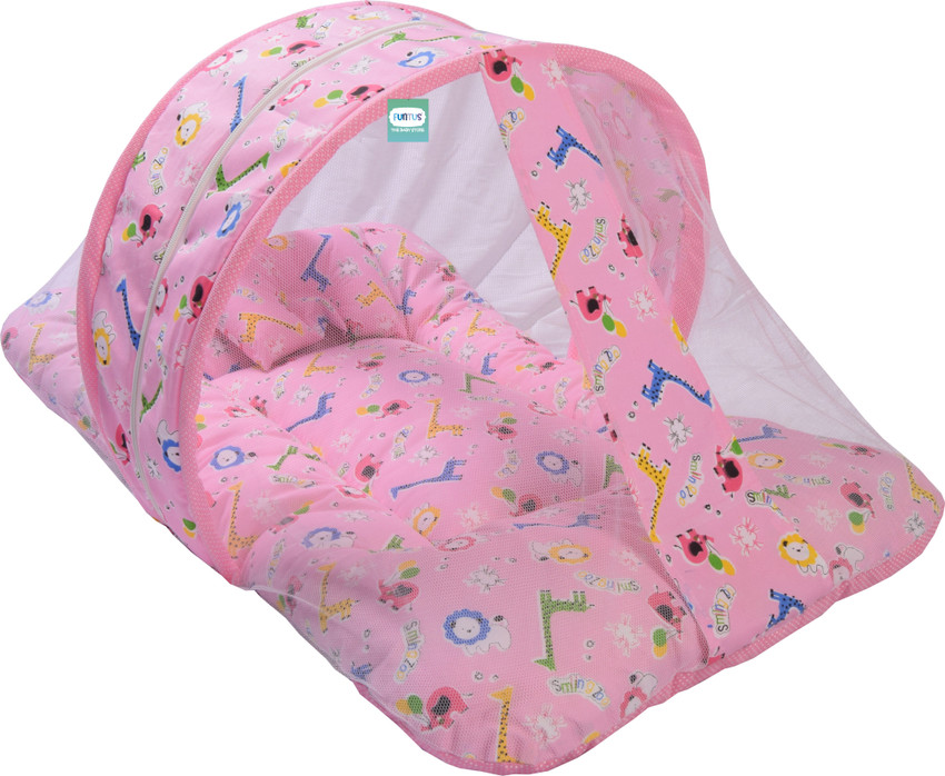 Baby bed with mosquito net flipkart discount