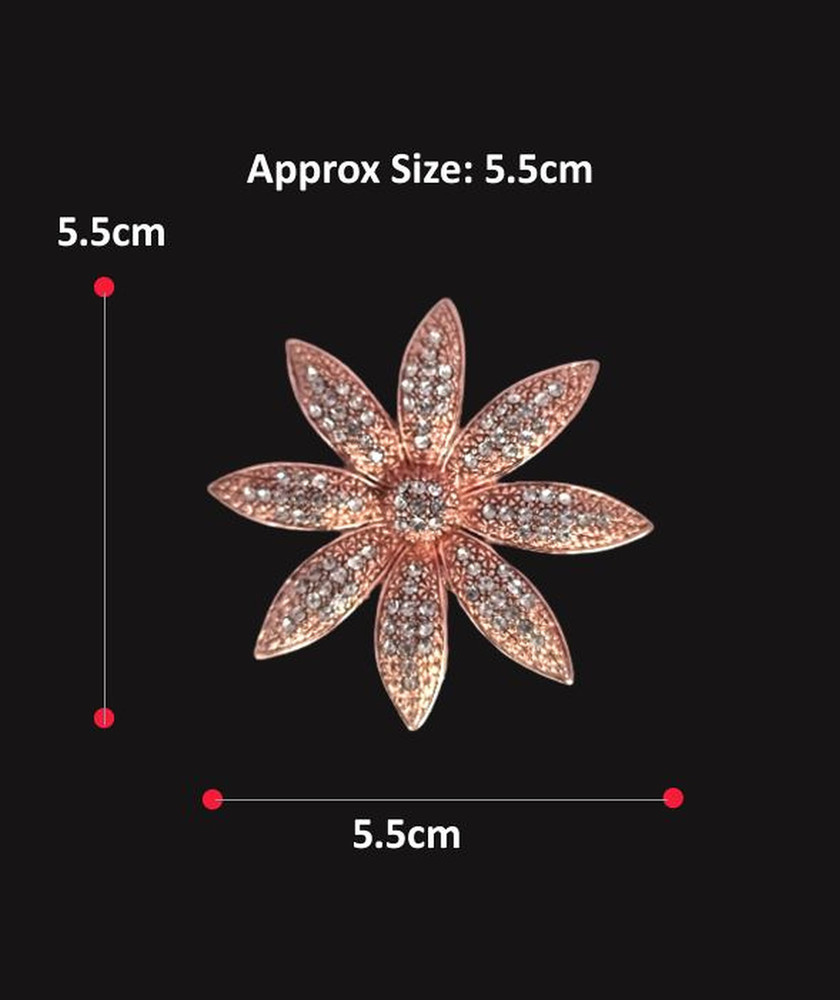 A2S2 Beautiful Rose Gold Brooches for Women Suit Coat Dress