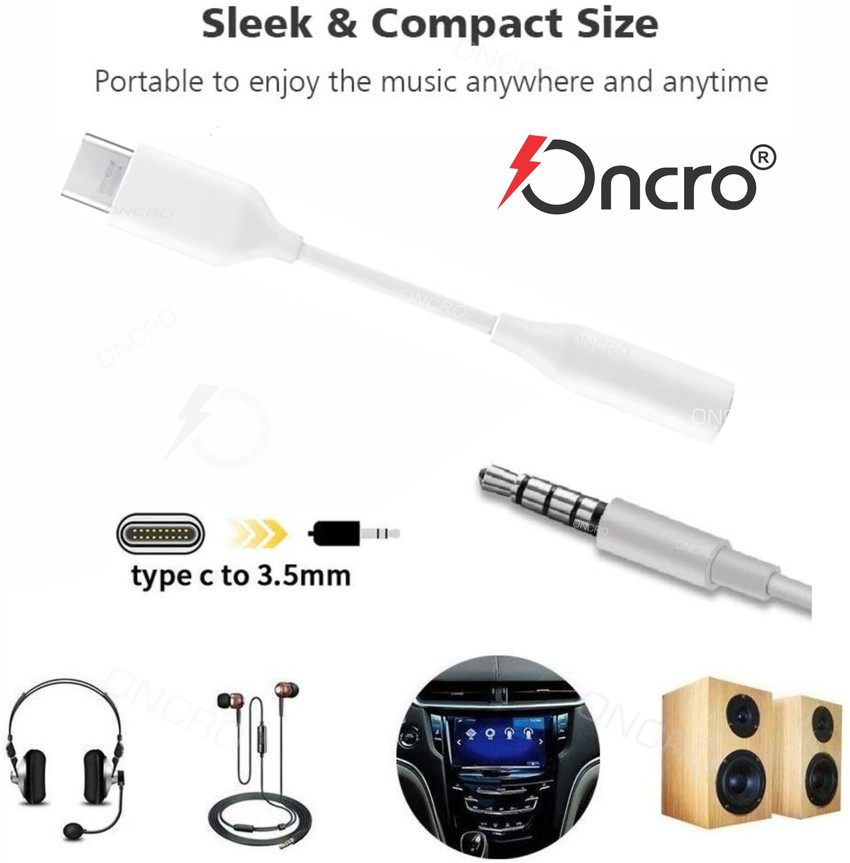 ONCRO USB Type C Cable 2 A 0.1 m audio jack to type c Samsung