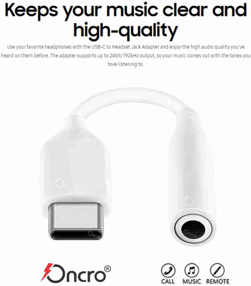 ONCRO USB Type C Cable 2 A 0.1 m audio jack to type c Samsung