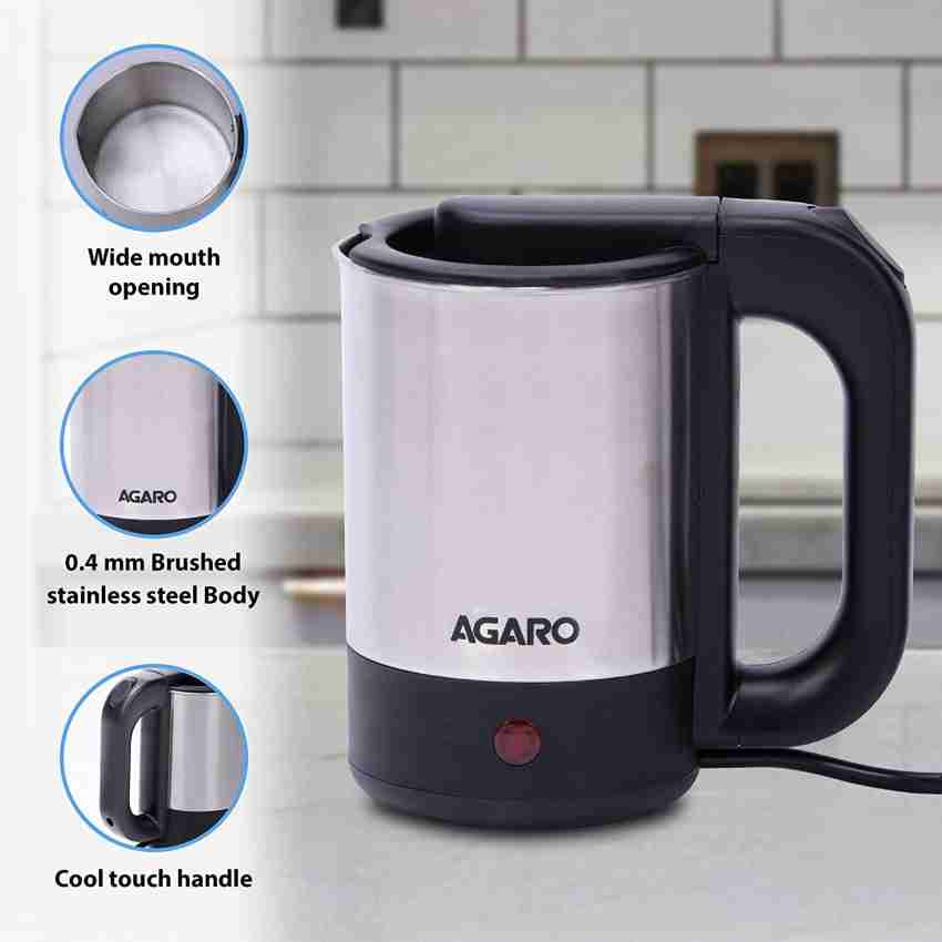 AGARO Elegant Premium Electric Kettle Extra Large,1.8L,Cool Touch Handle