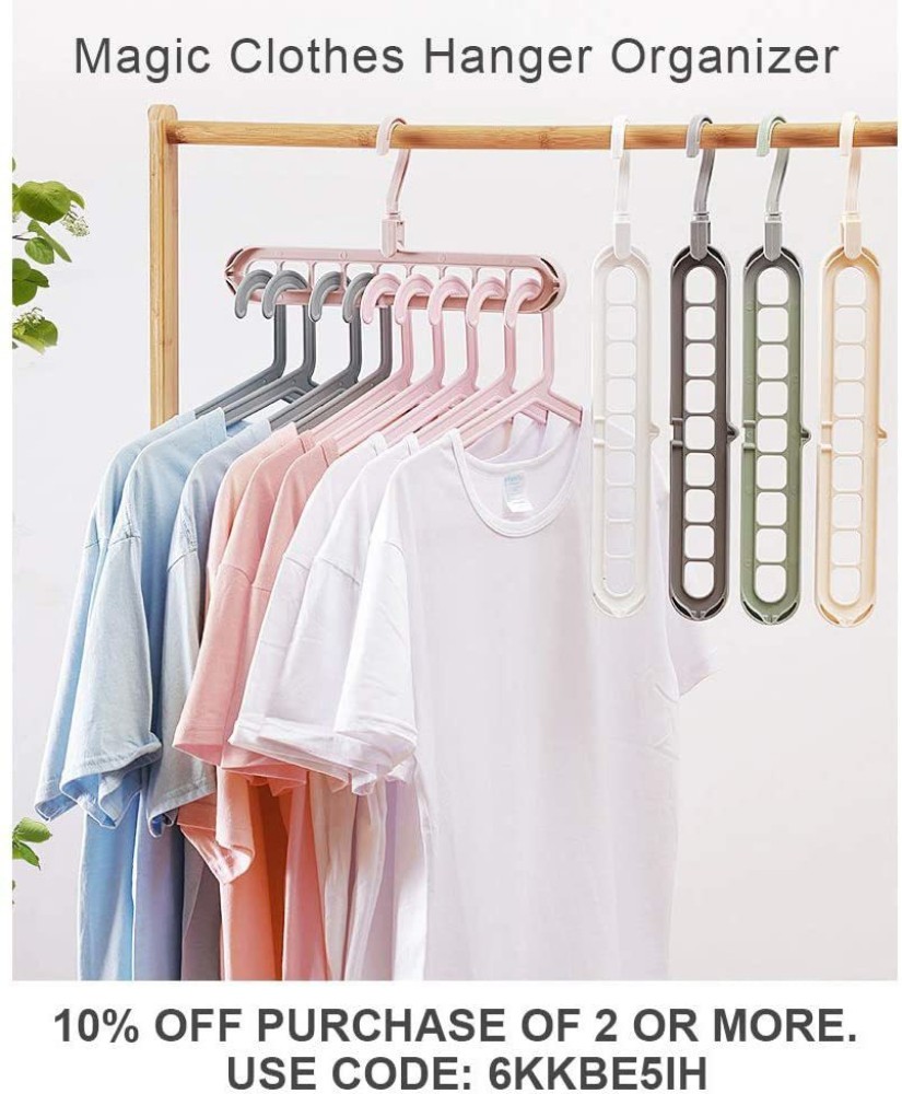 MMT Multi Utility Space Saving Cascading Closer Clothes Organizer Hanger pack of 4 Plastic Shirt Pack of 4 Hangers For Shirt Price in India Buy MMT Multi Utility Space Saving Cascading