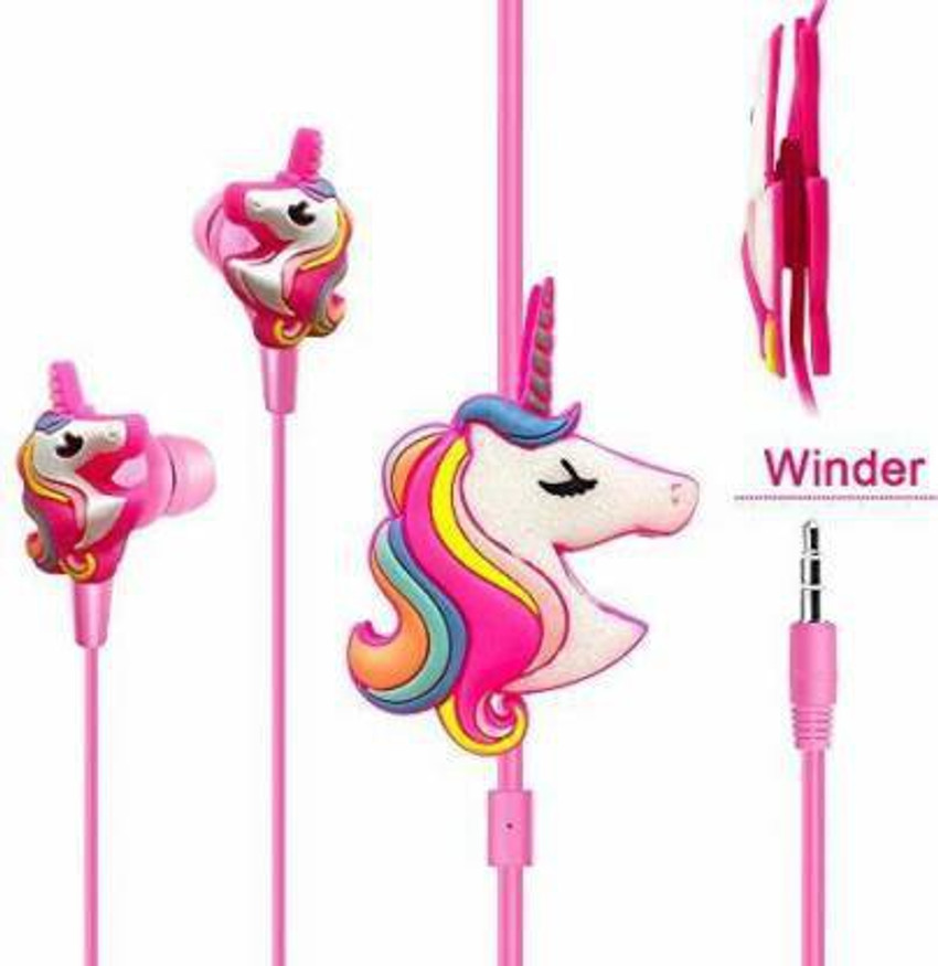 ASWORLD Unicorn Cartoon Wired Earphones For KIDS Pink In the Ear Wired Headset Price in India Buy ASWORLD Unicorn Cartoon Wired Earphones For KIDS Pink In the Ear Wired Headset Online