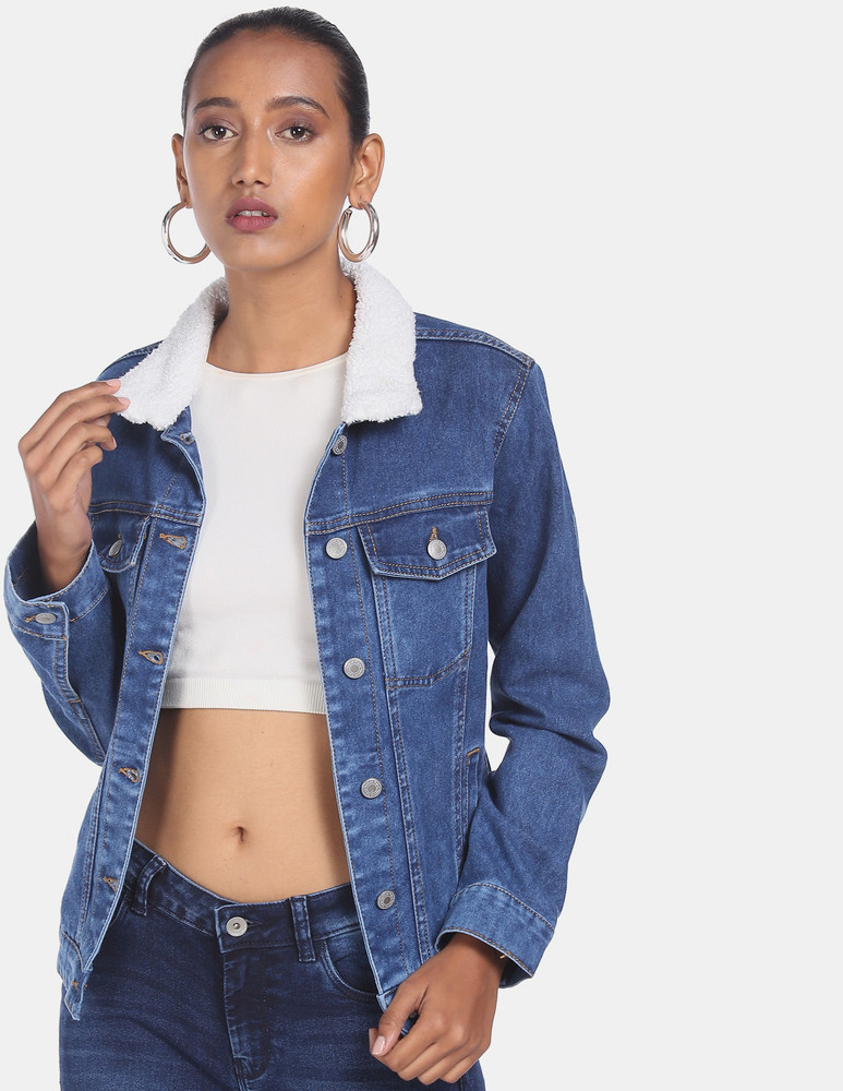 Flipkart leather jacket ladies sales